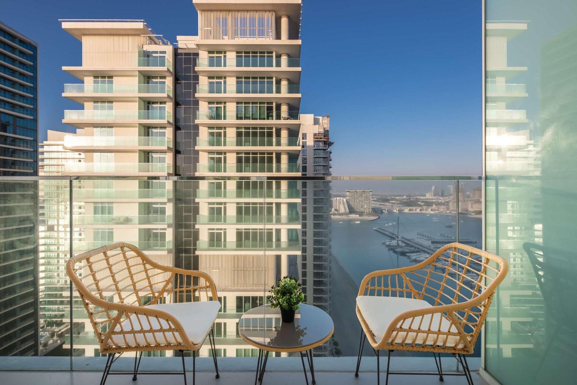 Silkhaus Palm View 1Bdr With Private Beach In Emaar Beachfront Dubai Esterno foto
