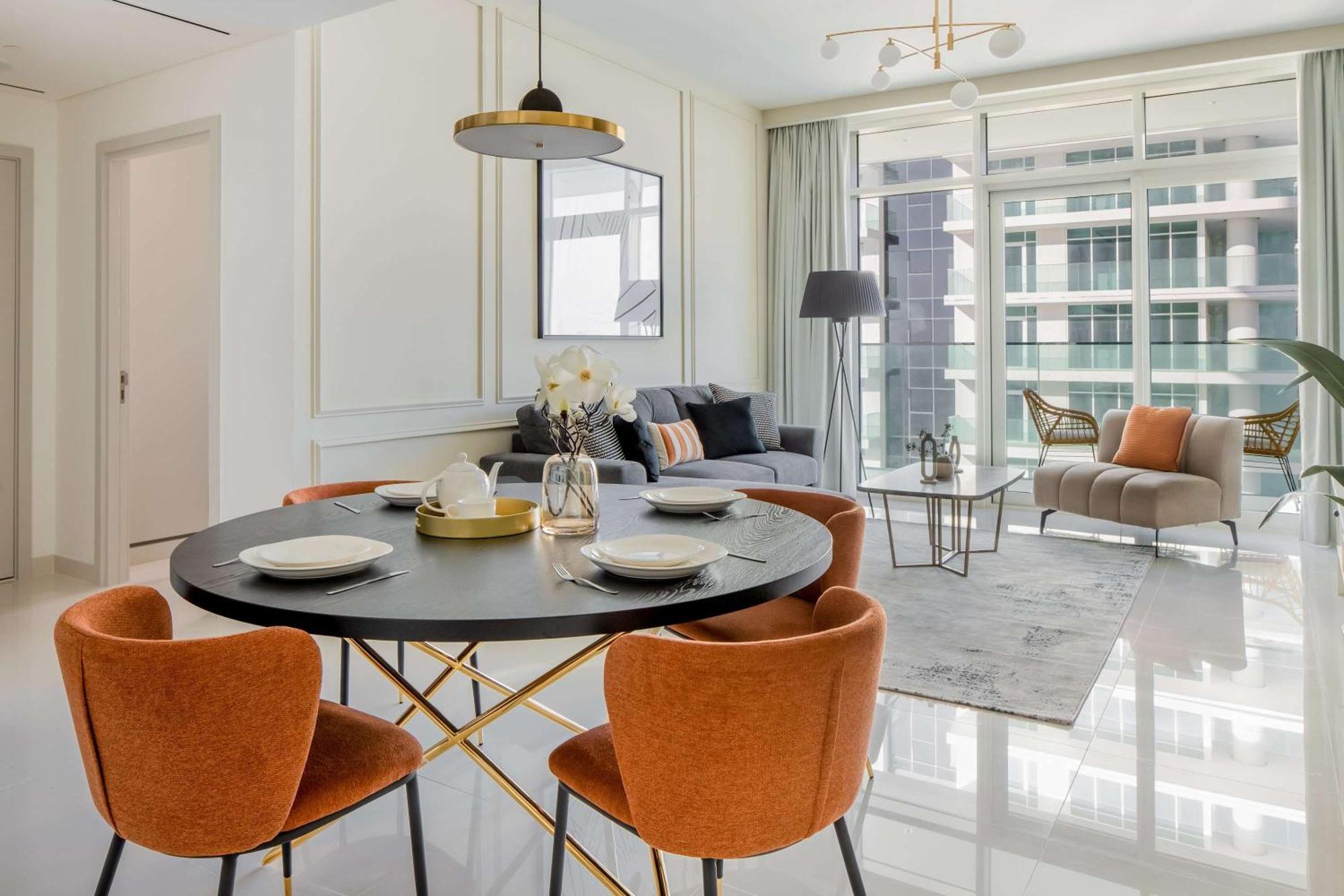 Silkhaus Palm View 1Bdr With Private Beach In Emaar Beachfront Dubai Esterno foto